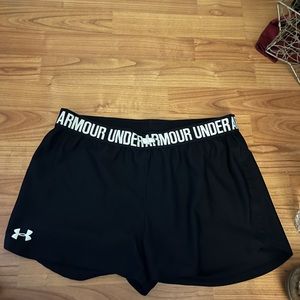 Black under armor shorts